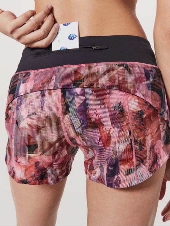 lululemon athletica Pants - Lululemon Speed Up Short Sz 4 *2.5" In Sun Dazed Multi Pink Super Dark
